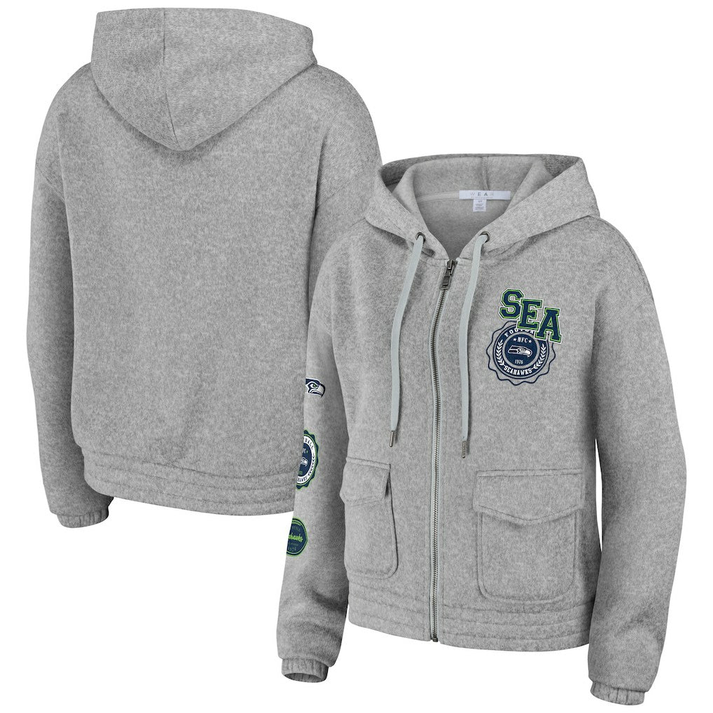 WEAR by Erin Andrews Women's Full-Zip Hoodie - Seattle Seahawks Hoodies