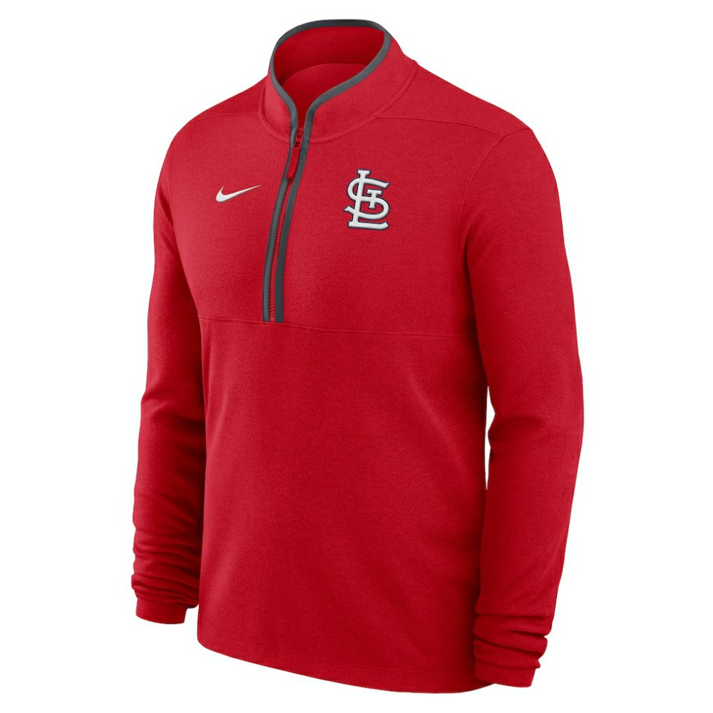 Red St. Louis Cardinals Nike Dri-FIT Victory Half-Zip Pullover