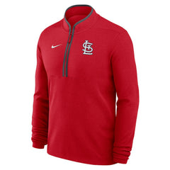 Red St. Louis Cardinals Nike Dri-FIT Victory Half-Zip Pullover