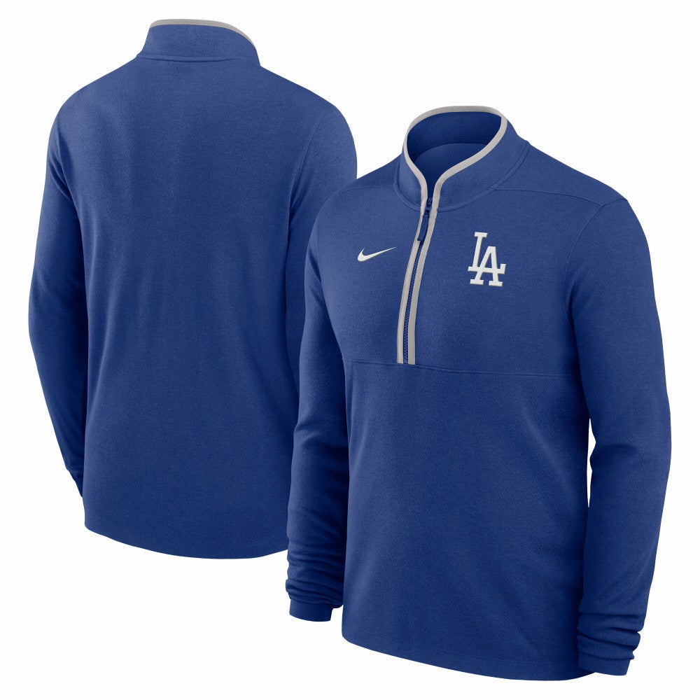 Royal Los Angeles Dodgers Nike Dri-FIT Victory Half-Zip Pullover