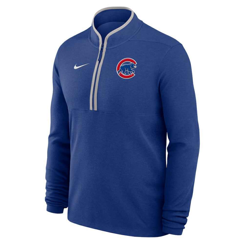 Royal Chicago Cubs Nike Dri-FIT Victory Half-Zip Pullover