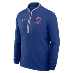 Royal Chicago Cubs Nike Dri-FIT Victory Half-Zip Pullover