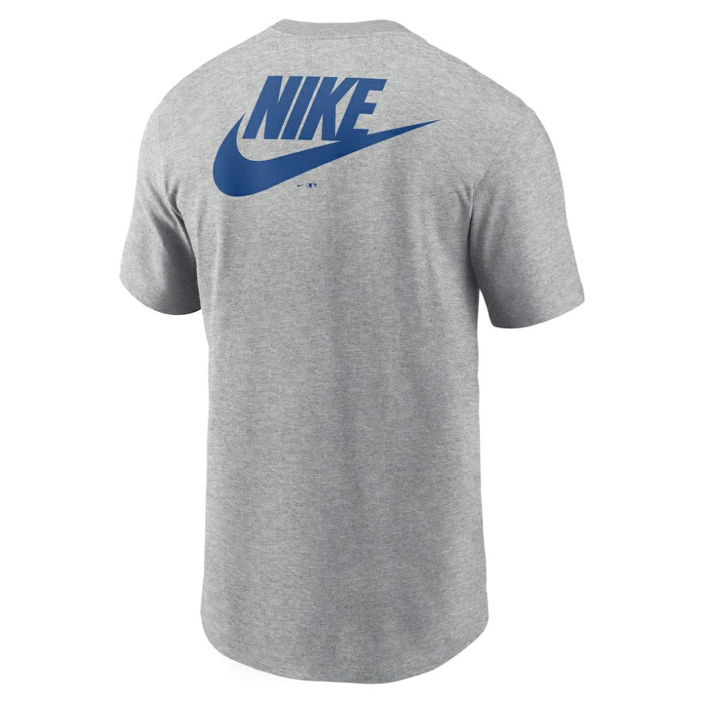 Heather Gray Toronto Blue Jays Nike Cooperstown Collection Large Logo 2-Hit T-Shirt