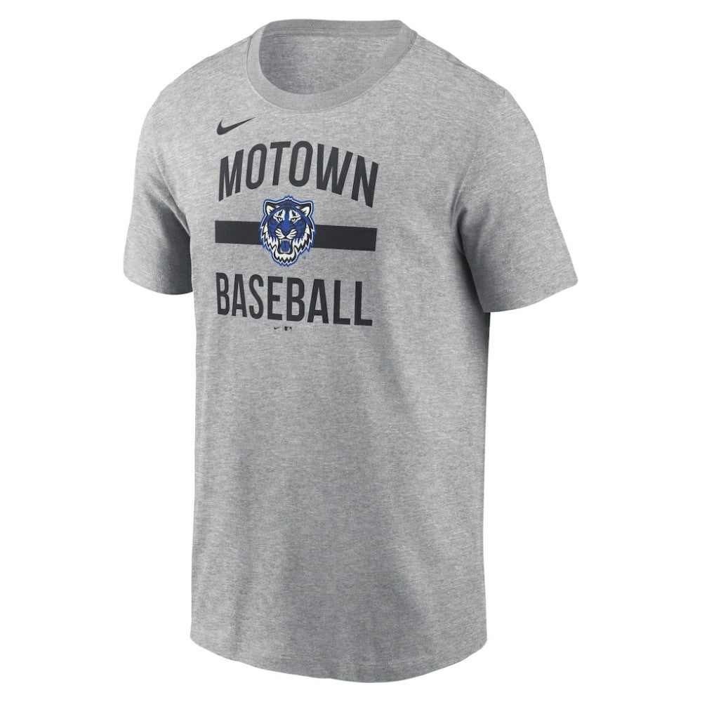Heather Gray Detroit Tigers Nike City Connect Arched Team Phrase T-Shirt