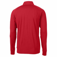 Red Philadelphia Phillies Cutter & Buck Adapt Eco Knit Stretch Recycled Quarter-Zip Pullover Top