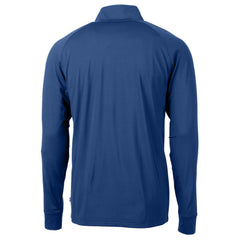 Royal Chicago Cubs Cutter & Buck Adapt Eco Knit Stretch Recycled Quarter-Zip Pullover Top