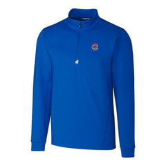 Royal Chicago Cubs Cutter & Buck Traverse Stretch Quarter-Zip Pullover Top