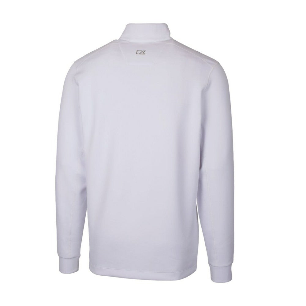 White San Diego Padres Cutter & Buck Traverse Stretch Quarter-Zip Pullover Top