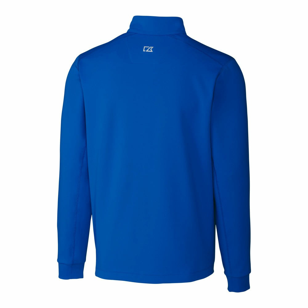 Royal New York Mets Cutter & Buck Traverse Stretch Quarter-Zip Pullover Top