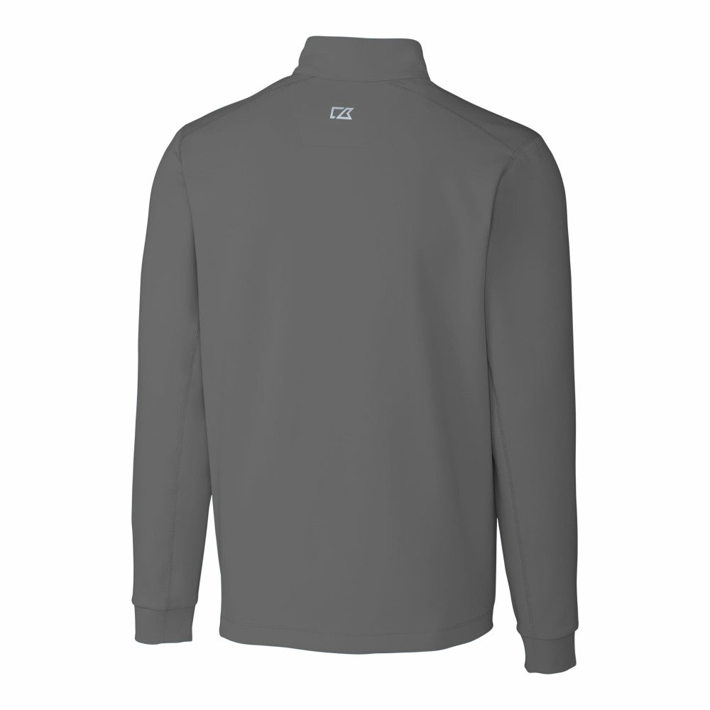 Gray New York Mets Cutter & Buck Traverse Stretch Quarter-Zip Pullover Top