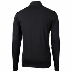 Black Miami Marlins Cutter & Buck Virtue Eco Pique Recycled Quarter-Zip Pullover Top