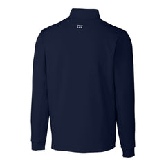 Navy Milwaukee Brewers Cutter & Buck Big & Tall Traverse Stretch Quarter-Zip Pullover Top