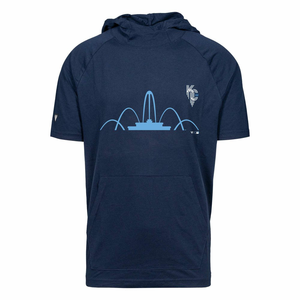 Navy Kansas City Royals Levelwear City Connect Phase Core Hoodie T-Shirt