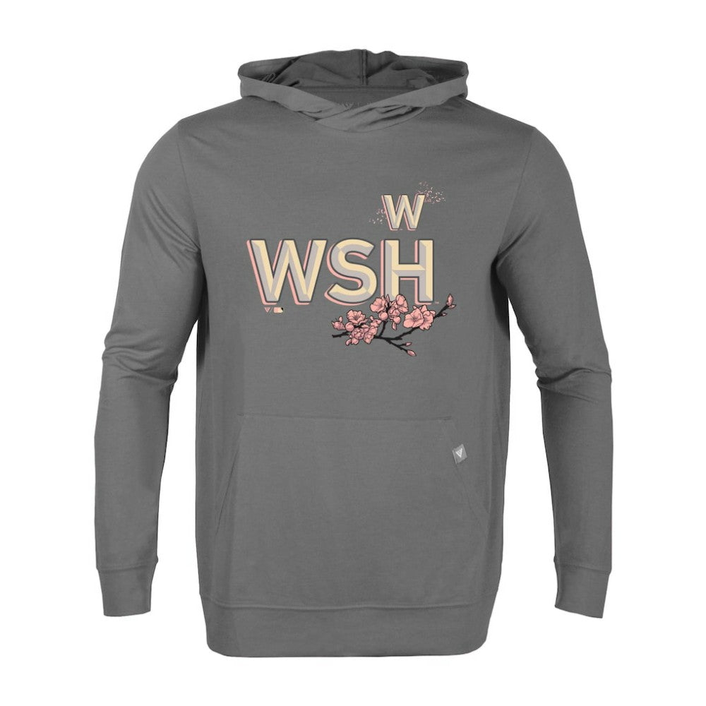 Gray Washington Nationals Levelwear City Connect Relay Core Logo Pullover Hoodie