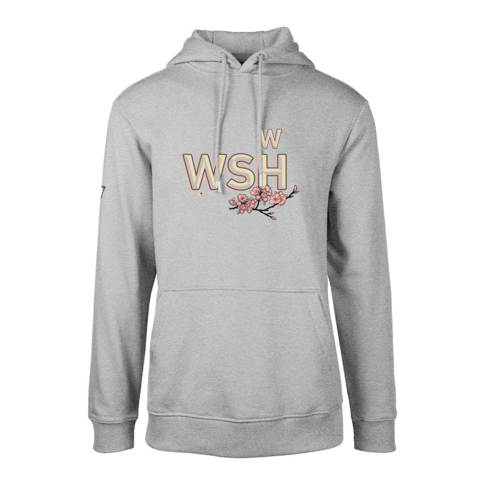 Heather Gray Washington Nationals Levelwear City Connect Podium Core Logo Pullover Hoodie