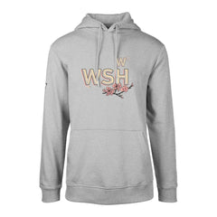 Heather Gray Washington Nationals Levelwear City Connect Podium Core Logo Pullover Hoodie