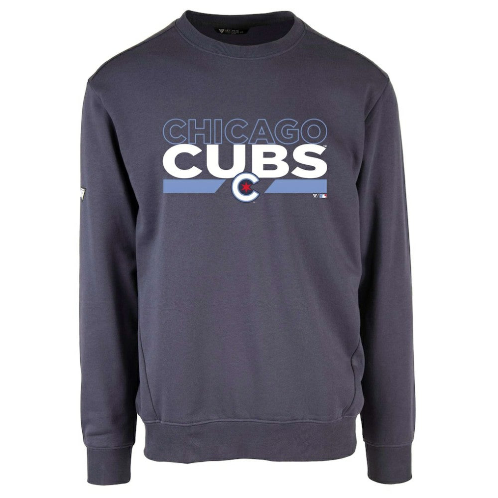 Navy Chicago Cubs Levelwear City Connect Zane No Hitter Pullover Sweatshirt