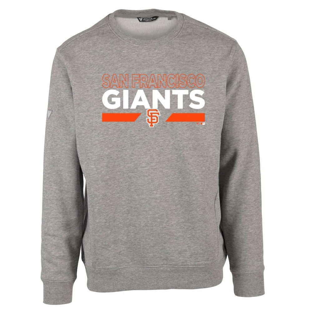 Heather Gray San Francisco Giants Levelwear City Connect Zane No Hitter Pullover Sweatshirt