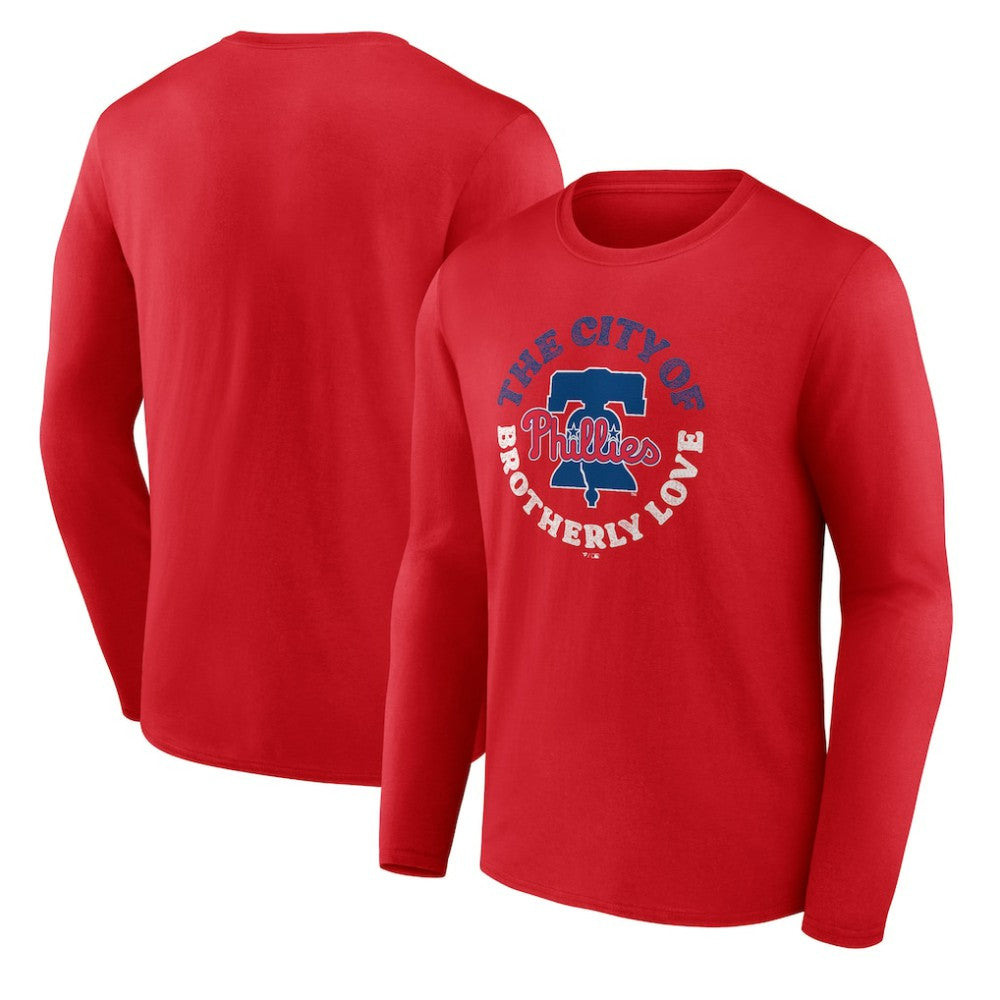 Red Philadelphia Phillies Hometown Collection The City of Brotherly Love T-Shirt