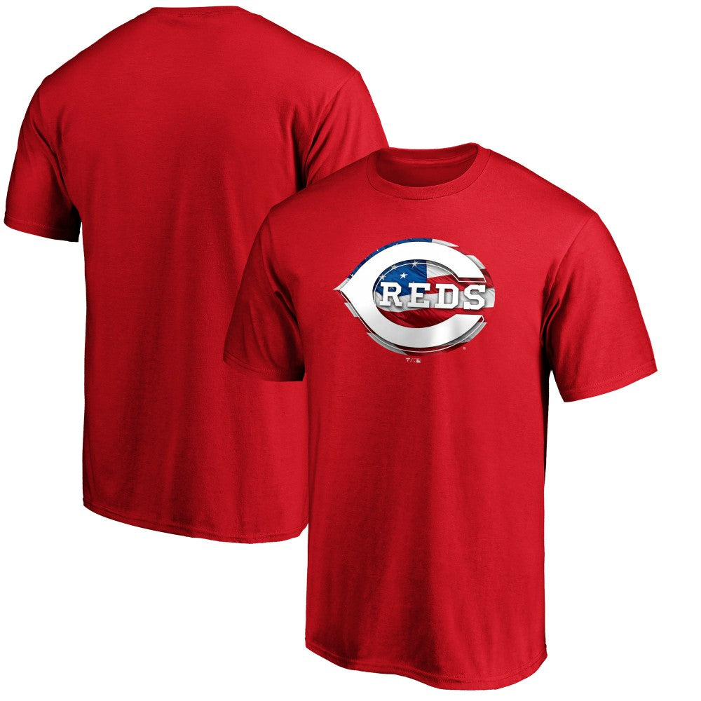 Red Cincinnati Reds Banner Wave T-Shirt