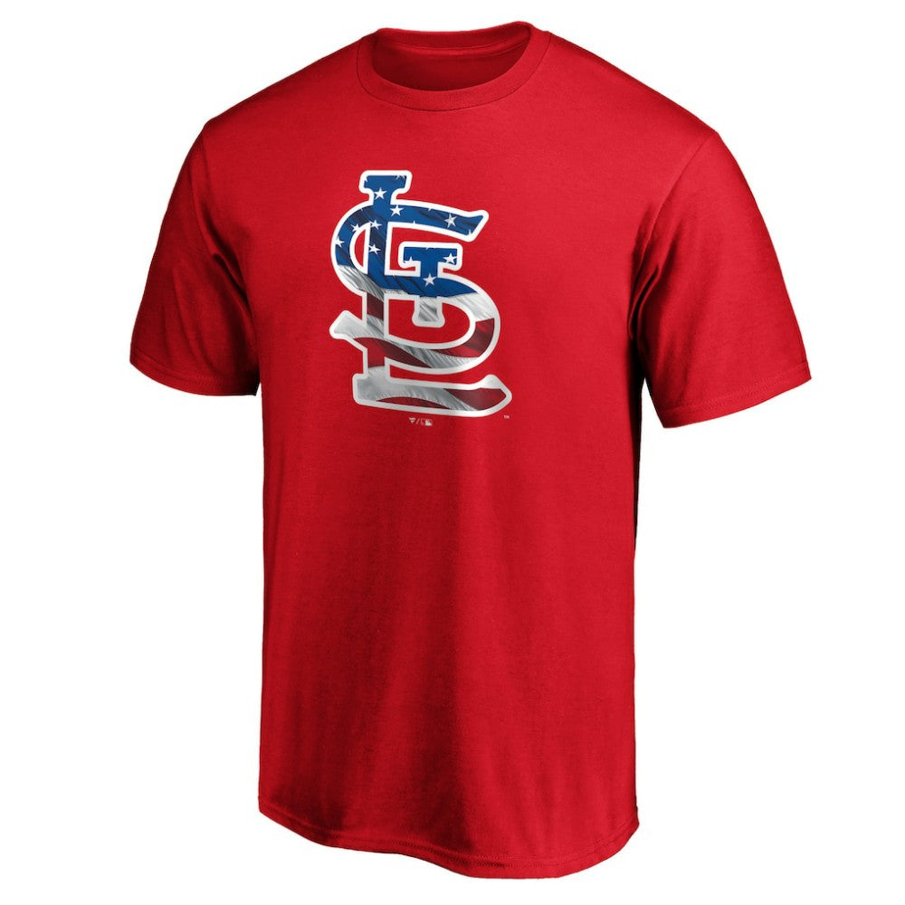 Red St. Louis Cardinals Banner Wave T-Shirt