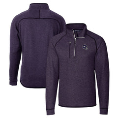 Cutter & Buck Helmet Mainsail Sweater-Knit Half-Zip Pullover Jacket - Minnesota Vikings Pullover