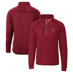 Cutter & Buck Helmet Mainsail Sweater-Knit Half-Zip Pullover Jacket - Kansas City Chiefs Pullover