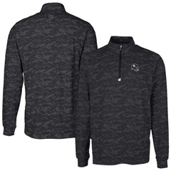 Cutter & Buck Helmet Traverse Camo Print Stretch Quarter-Zip Pullover Top - Pittsburgh Steelers Pullover