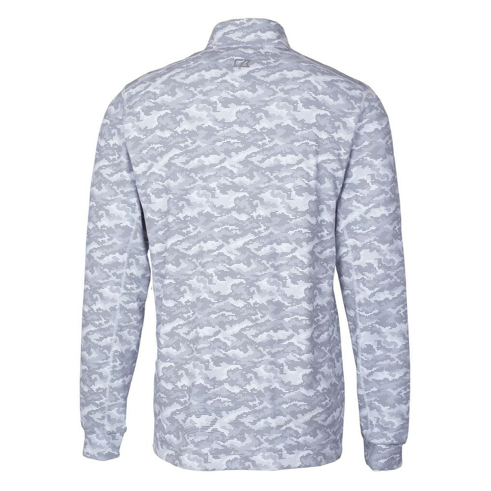 Cutter & Buck Helmet Traverse Camo Print Stretch Quarter-Zip Pullover Top - Pittsburgh Steelers Pullover