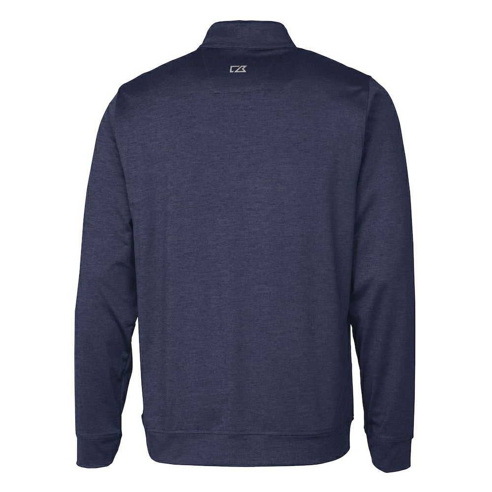 Cutter & Buck Helmet Stealth Heathered Quarter-Zip Pullover Top - Chicago Bears Pullover