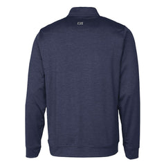 Cutter & Buck Helmet Stealth Heathered Quarter-Zip Pullover Top - Chicago Bears Pullover