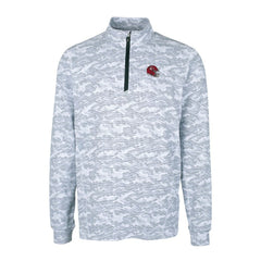 Cutter & Buck Helmet Traverse Camo Print Stretch Quarter-Zip Pullover Top - Kansas City Chiefs Pullover