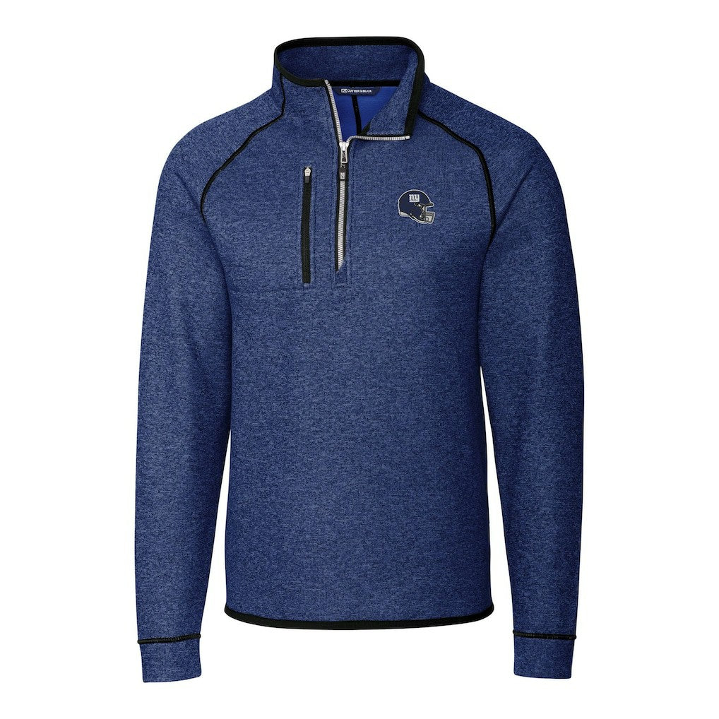 Cutter & Buck Helmet Mainsail Sweater-Knit Half-Zip Pullover Jacket - New York Giants Pullover