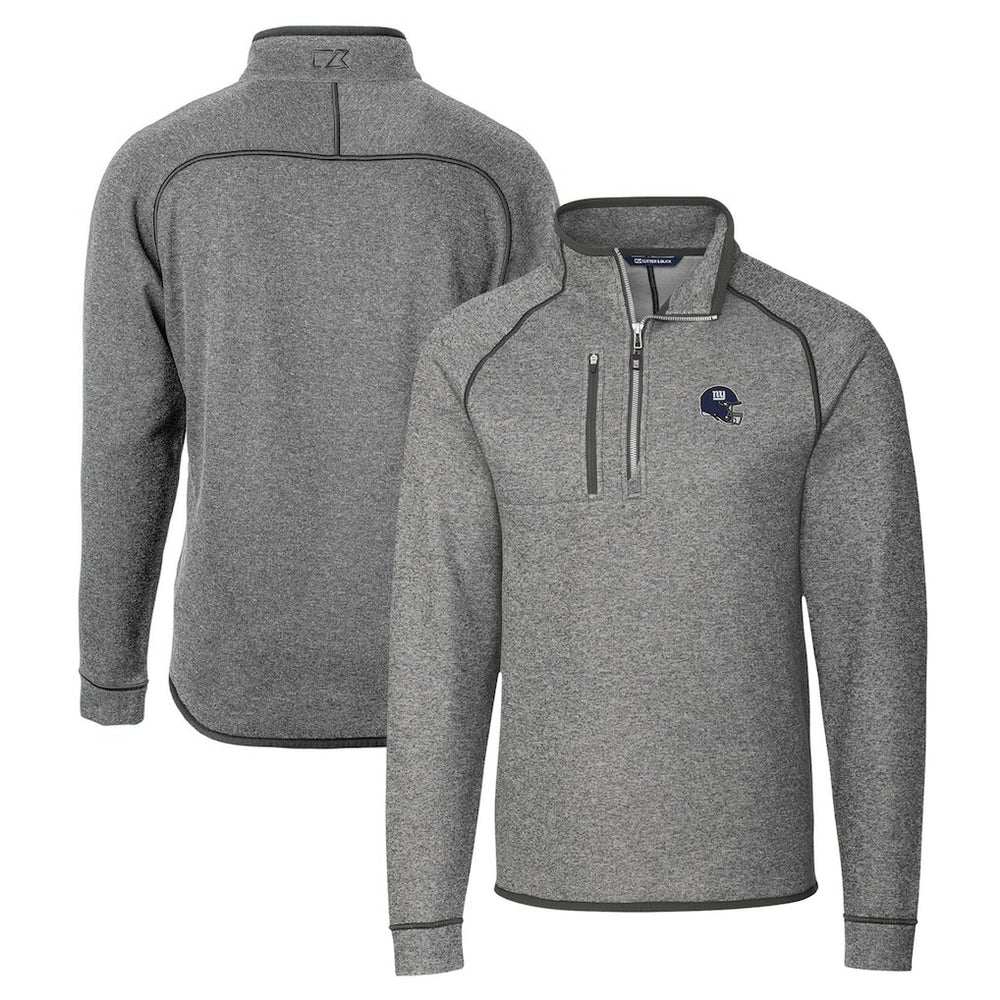 Cutter & Buck Helmet Mainsail Sweater-Knit Half-Zip Pullover Jacket - New York Giants Pullover