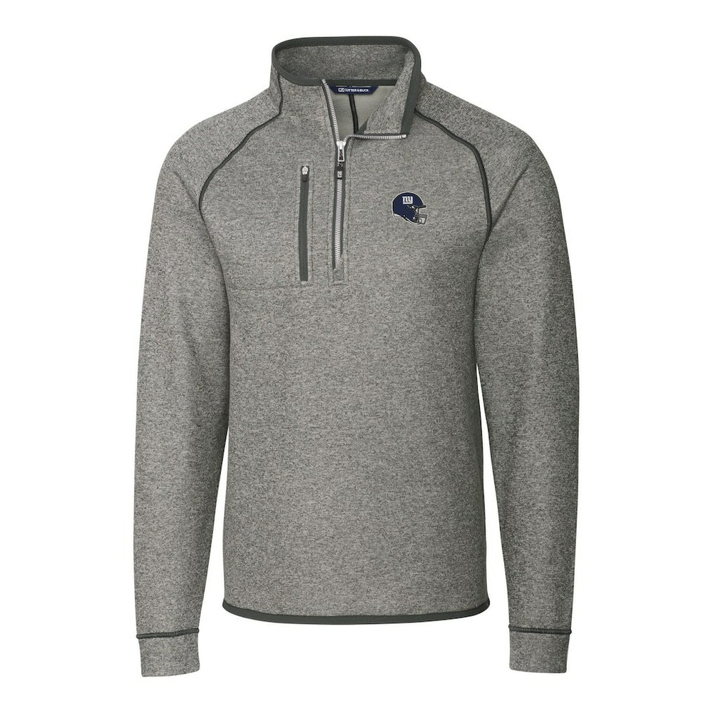 Cutter & Buck Helmet Mainsail Sweater-Knit Half-Zip Pullover Jacket - New York Giants Pullover