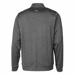Cutter & Buck Helmet Stealth Heathered Quarter-Zip Pullover Top - Detroit Lions Pullover