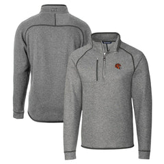 Cutter & Buck Helmet Mainsail Sweater-Knit Half-Zip Pullover Jacket - Cincinnati Bengals Pullover