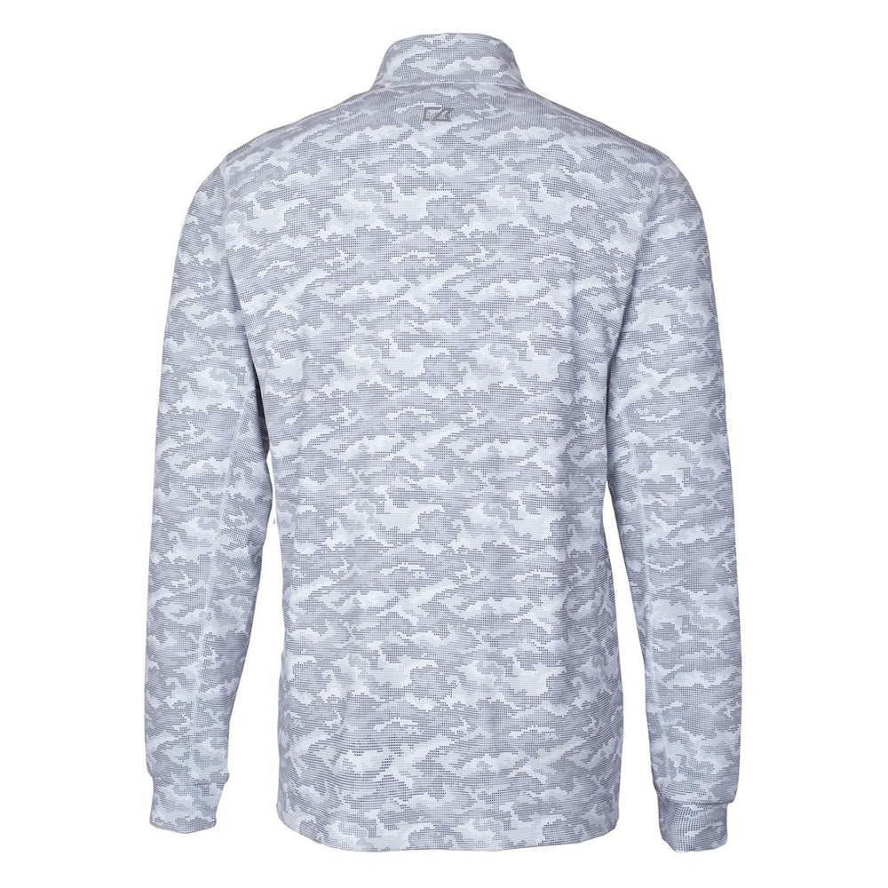 Cutter & Buck Helmet Traverse Camo Print Stretch Quarter-Zip Pullover Top - Chicago Bears Pullover