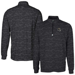 Cutter & Buck Helmet Traverse Camo Print Stretch Quarter-Zip Pullover Top - Baltimore Ravens Pullover
