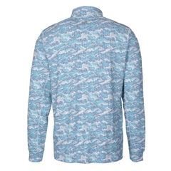 Cutter & Buck Helmet Traverse Camo Print Stretch Quarter-Zip Pullover Top - Buffalo Bills Pullover