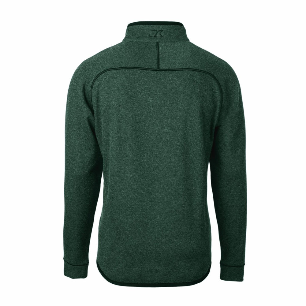 Cutter & Buck Helmet Mainsail Sweater-Knit Half-Zip Pullover Jacket - Green Bay Packers Pullover