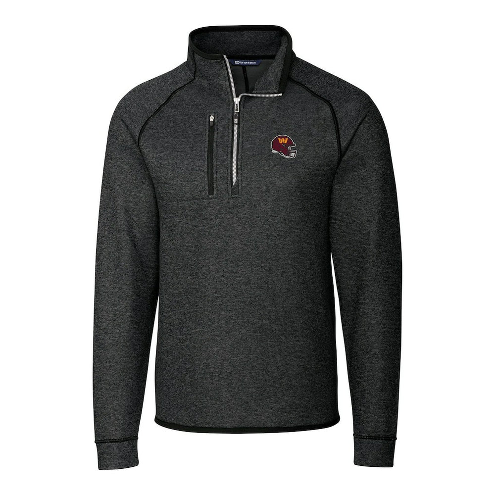 Cutter & Buck Helmet Mainsail Sweater-Knit Half-Zip Pullover Jacket - Washington Commanders Pullover