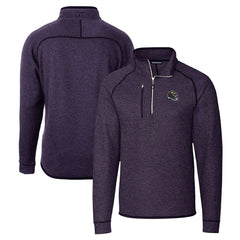 Cutter & Buck Helmet Mainsail Sweater-Knit Half-Zip Pullover Jacket - Baltimore Ravens Pullover