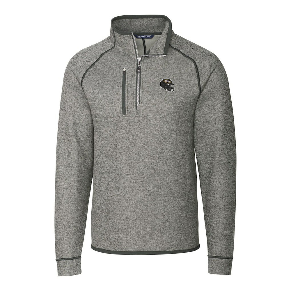 Cutter & Buck Helmet Mainsail Sweater-Knit Half-Zip Pullover Jacket - Baltimore Ravens Pullover