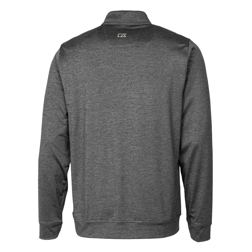 Cutter & Buck Helmet Stealth Heathered Quarter-Zip Pullover Top - Green Bay Packers Pullover