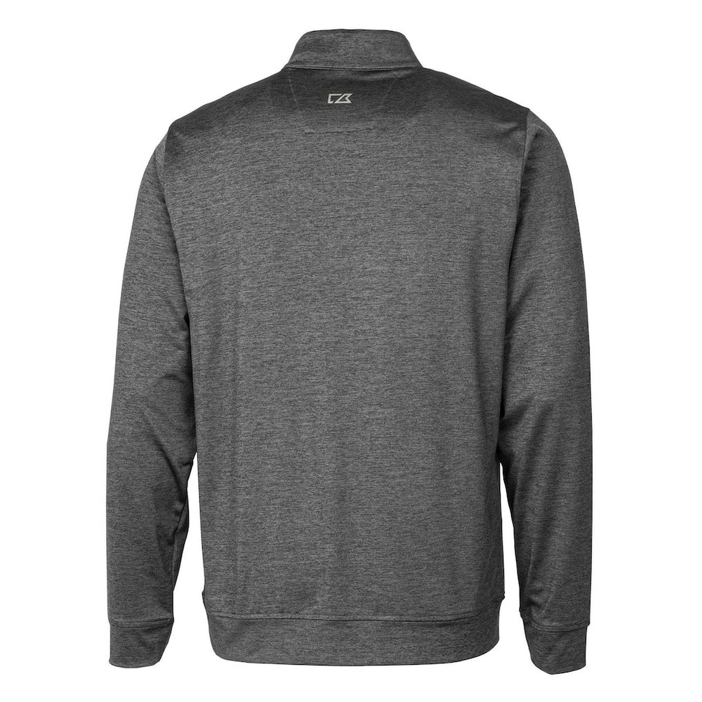 Cutter & Buck Helmet Stealth Heathered Quarter-Zip Pullover Top - Green Bay Packers Pullover