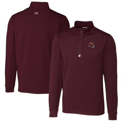 Cutter & Buck Helmet Traverse Stretch Quarter-Zip Pullover Top - Washington Commanders Pullover