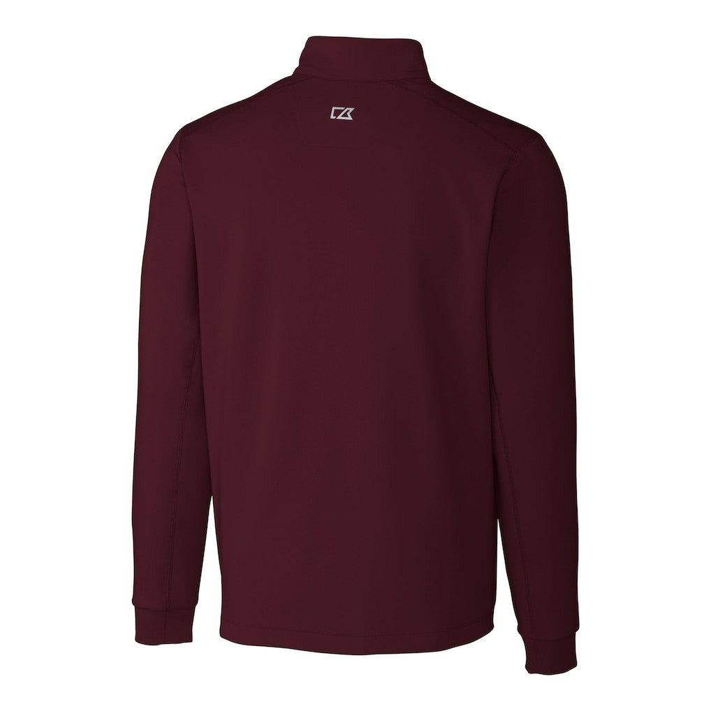 Cutter & Buck Helmet Traverse Stretch Quarter-Zip Pullover Top - Washington Commanders Pullover