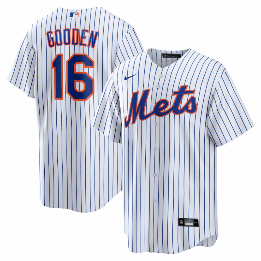 White Dwight Gooden New York Mets Nike Home Retired Player Replica Jersey