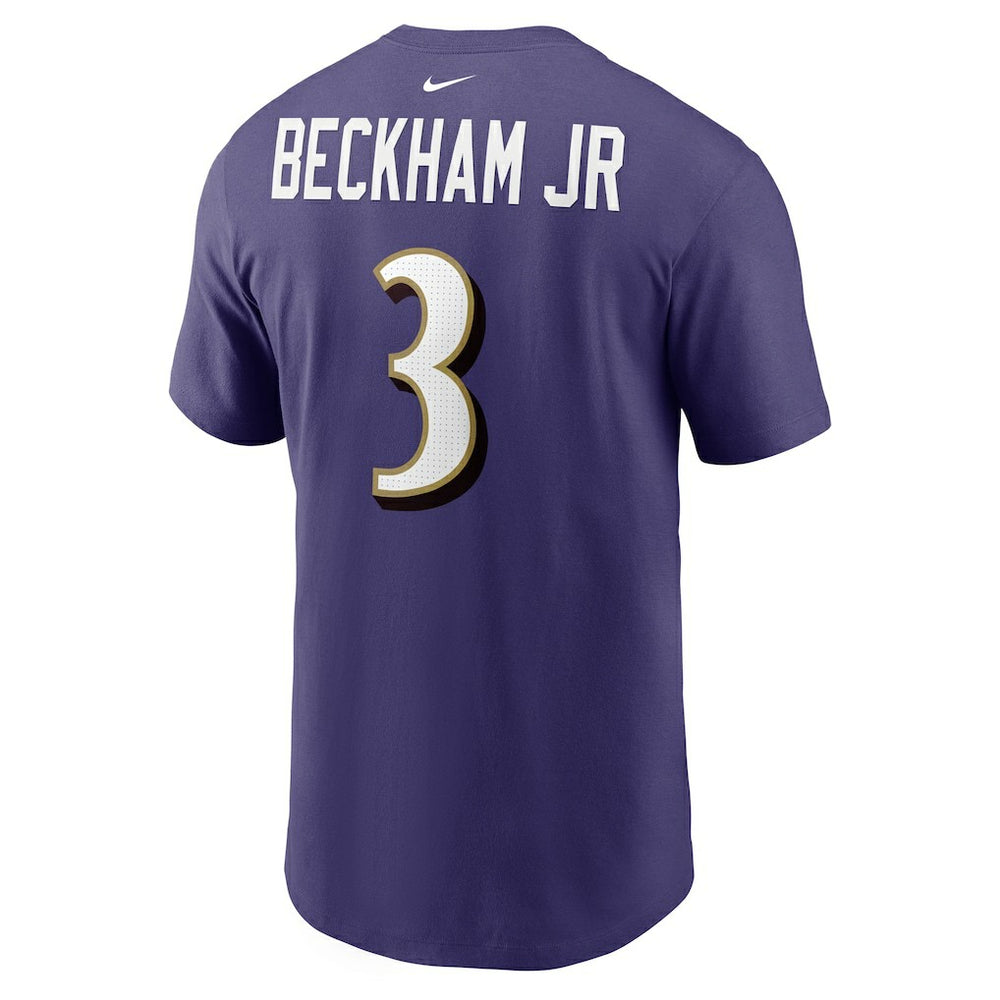 Odell Beckham Jr.  Player Name & Number T-Shirt - Baltimore Ravens T-shirts